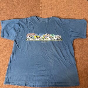 Vintage Maui Hawaii Humuhumunukunukuapua'a Fish Graphic T-Shirt Blue XL Surfer